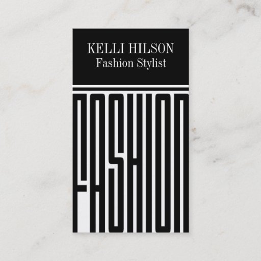 Customizable Fashion Stylist Business Cards