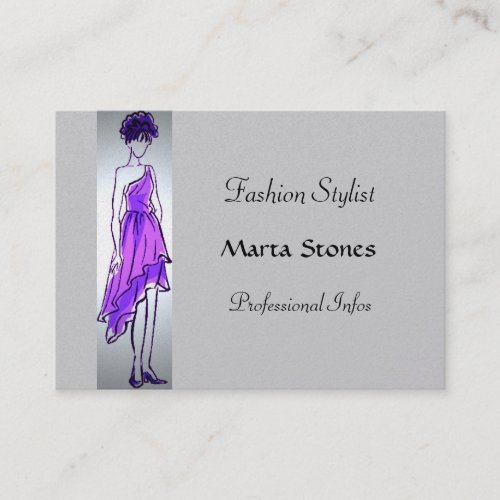 Fashion Stylist Chubby Card Business Card