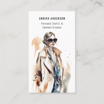 Fashion Stylist Content Creator Tailor Seamstress Business Card by AtelierAdair at Zazzle