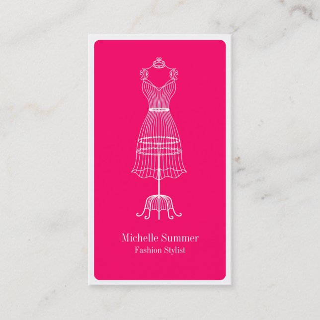 Fashion Stylist TV Business Card (Front)