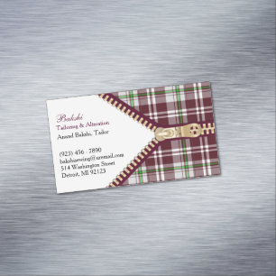 Fashion Tailoring Business Card Magnet
