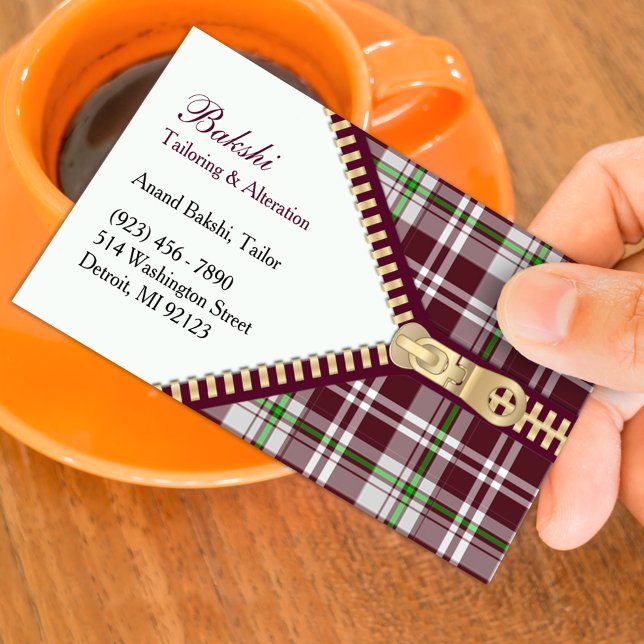Fashion Tailoring Business Card Template (Creator Uploaded)
