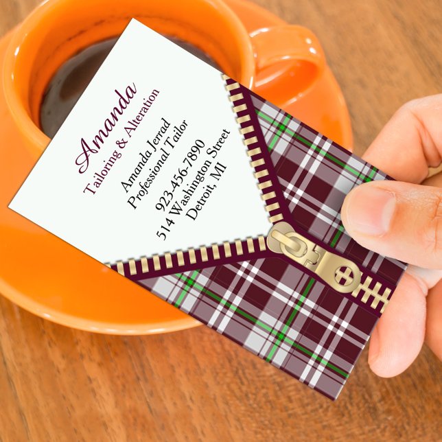 Fashion Tailoring Business Card Template (Creator Uploaded)