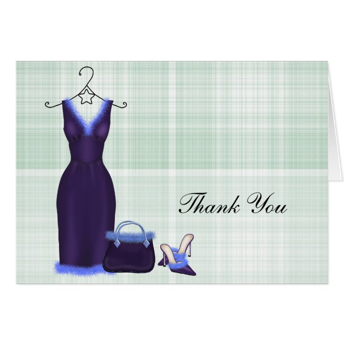 Fashion Thank You (Purple) Cards