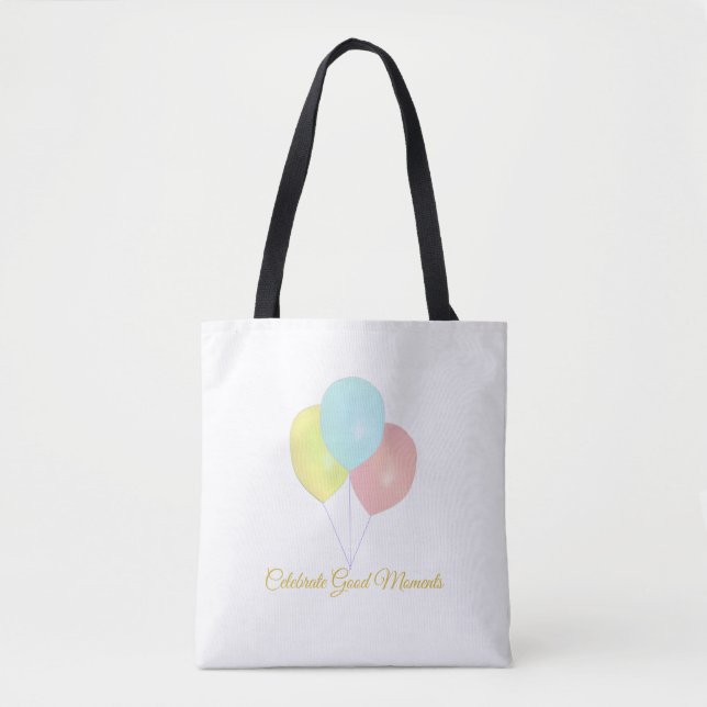 Fashion Three Balloons Tote Bag (Front)