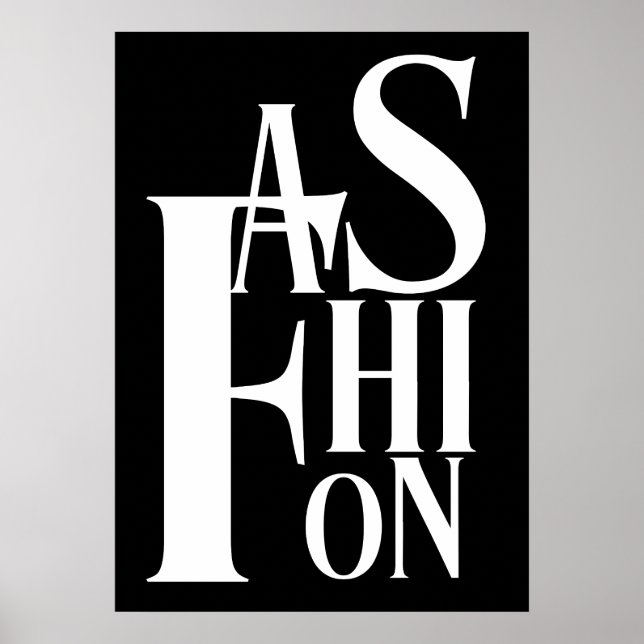 Fashion Typography Poster (Front)