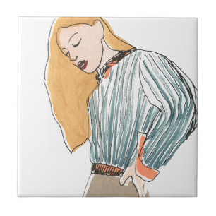 Fashion Vignette Ceramic Tile