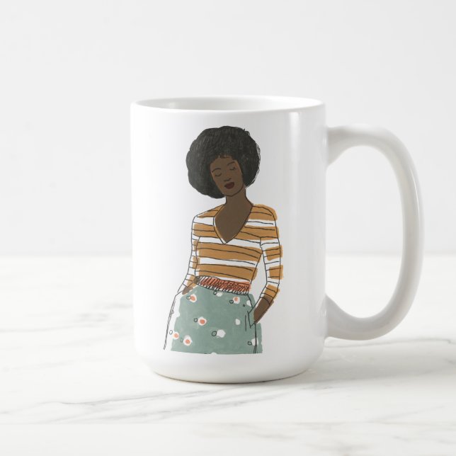 Fashion Vignette Portrait Coffee Mug (Right)