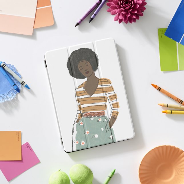 Fashion Vignette Portrait iPad Pro Cover (Desk)