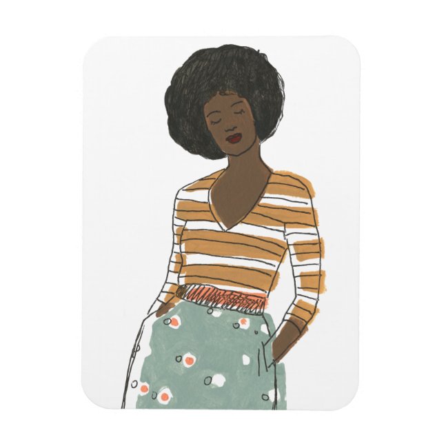 Fashion Vignette Portrait Magnet (Vertical)