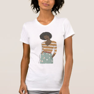 Fashion Vignette Portrait T-Shirt