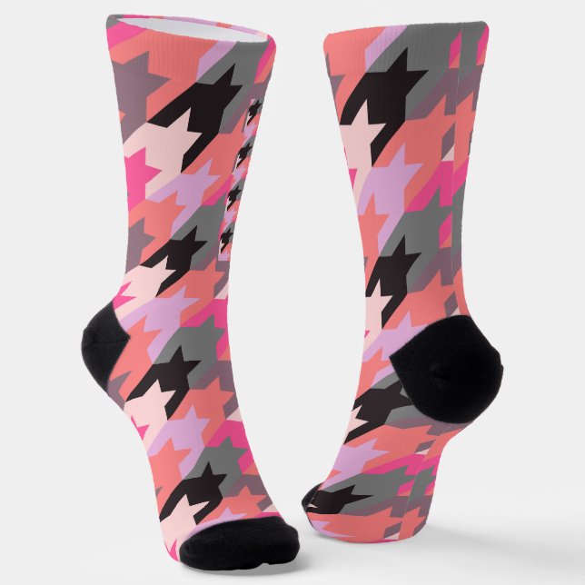 Fashion Vintage Cute- Pattern Stylish Modern Socks (Angled)