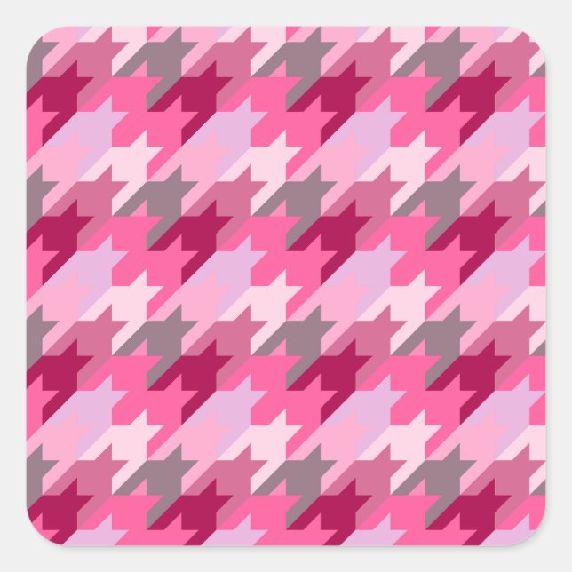 Fashion Vintage Stylish- Pattern Modern Spring Square Sticker (Front)