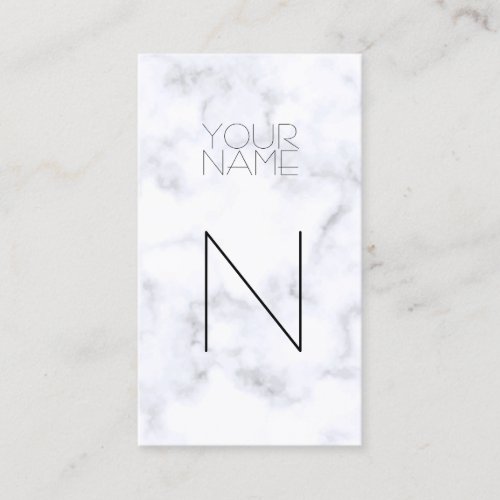 Fashion White Marble Pattern Business Card