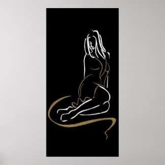 Fashion Woman Silhouette Poster