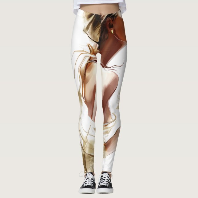 Fashion Woman: Stylish Contemporary Portrait. Leggings (Front)