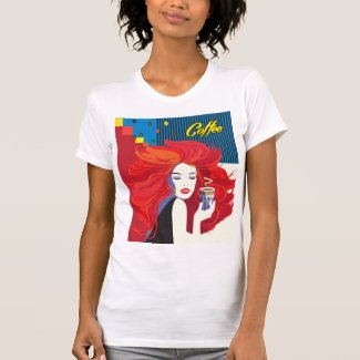 Fashion woman with coffee cup T-Shirt