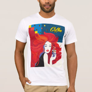 Fashion woman with coffee cup T-Shirt