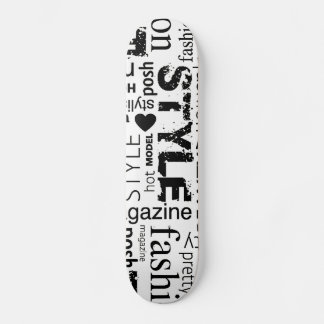 Fashion Word Collage Vector Illustration - alt Skateboard Deck