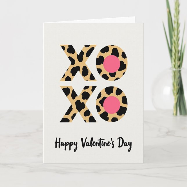 Fashion Xoxo Valentines Day Card (Front)
