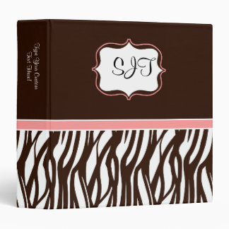 Fashion Zebra Binder