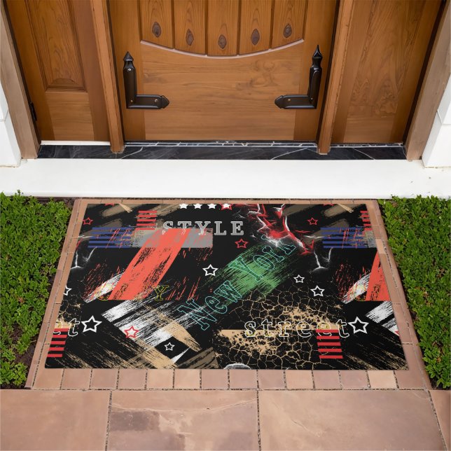 Fashionable abstract grunge doormat (Outdoor)