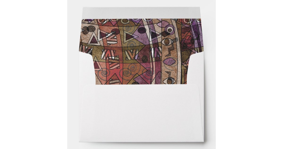 Fashionable African abstract tribal Envelope | Zazzle