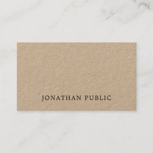 Fashionable Attractive Unique Plain Premium Kraft Business Card