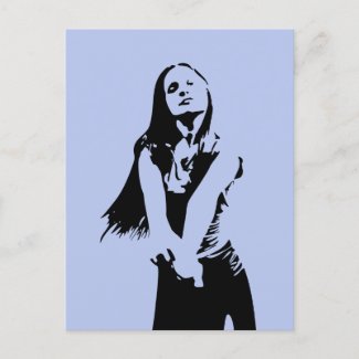 Fashionable Black Dancing Girl Silhouette