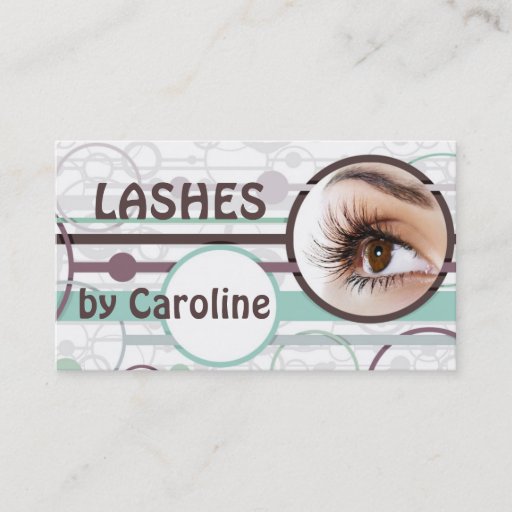 Customizable Eyelash extensions business card