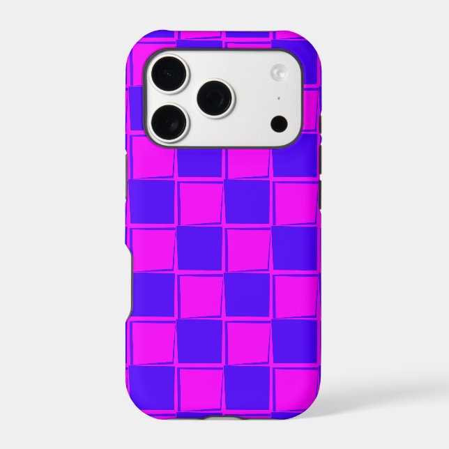 Fashionable Checker Pattern Design Iphone Case (Back)