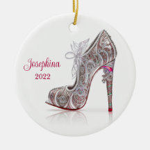Fashionable Christmas Stiletto High Heel Shoe