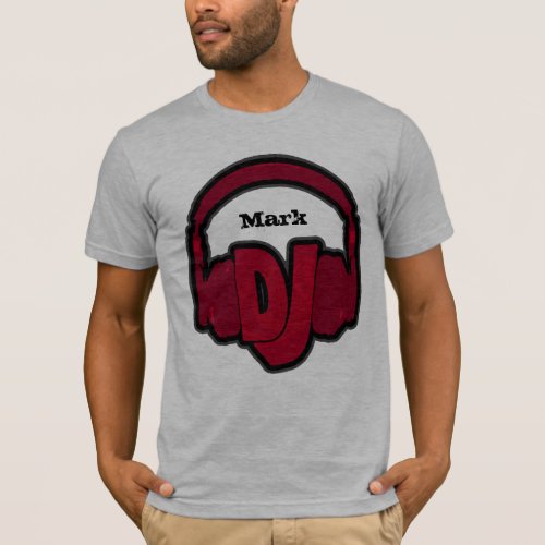 fashionable custom DJ headphones T_Shirt