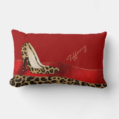 Fashionable Custom Jaguar Stilettos Throw Pillow