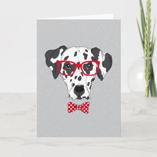 Fashionable Dalmatian Card (Front)