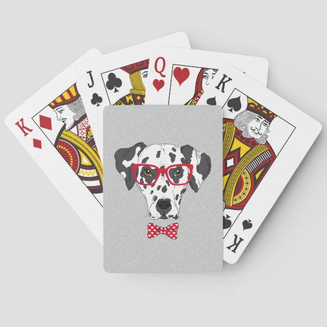Fashionable Dalmatian Poker Cards (Back)