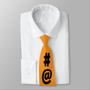 Fashionable eye catching random style mustard neck tie