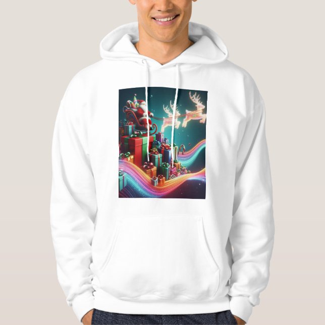 # fashionable fas: men hoodie with beautiful print (Front)