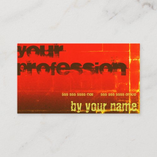 Fashionable for Every Business Chic Red Gold Brown Business Card