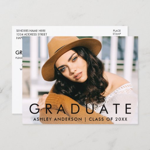 Fashionable Graduation Party Invitation | Zazzle