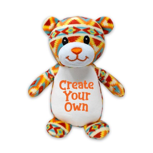  Fashionable High-Quality Tribal Teddy 6” Plushie (Front)