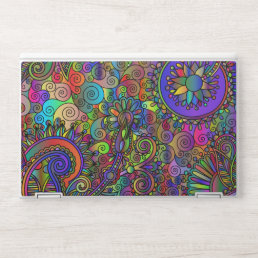 Fashionable in psychedelia style HP laptop skin