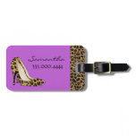 Fashionable Jaguar Silettos Custom Luggage Tag
