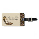 Fashionable Jaguar Silettos Custom Luggage Tag