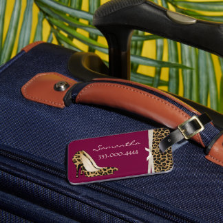 Fashionable Jaguar Silettos Personalized Luggage T Tag