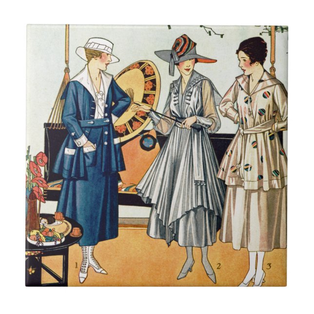 Fashionable Ladies Ceramic Tile (Front)