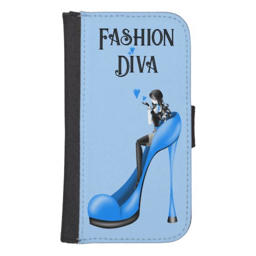 Fashionable Lady in Stiletto Phone Wallet Case