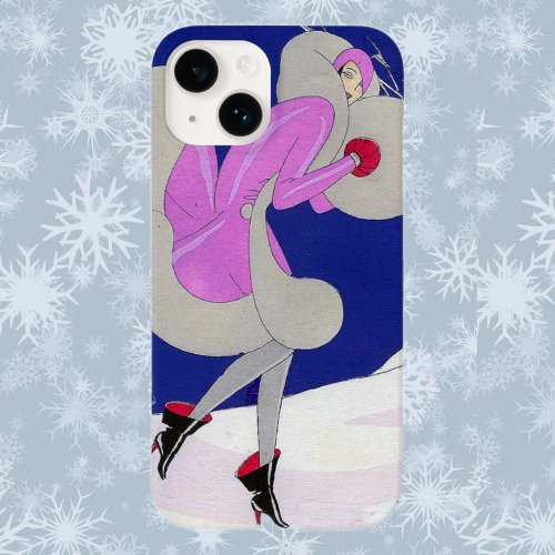 Fashionable lady in winter  Case_Mate iPhone 14 case