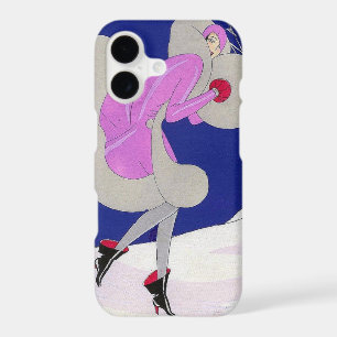 Fashionable lady in winter iPhone 17 case