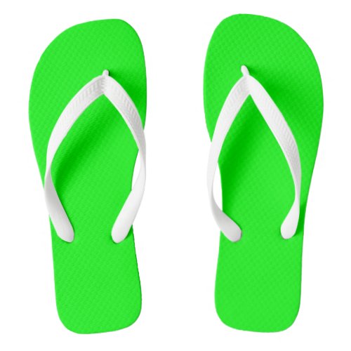 Fashionable Lime Green Flip Flops